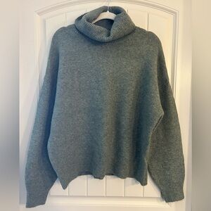 H&M Green Cowlneck Sweater